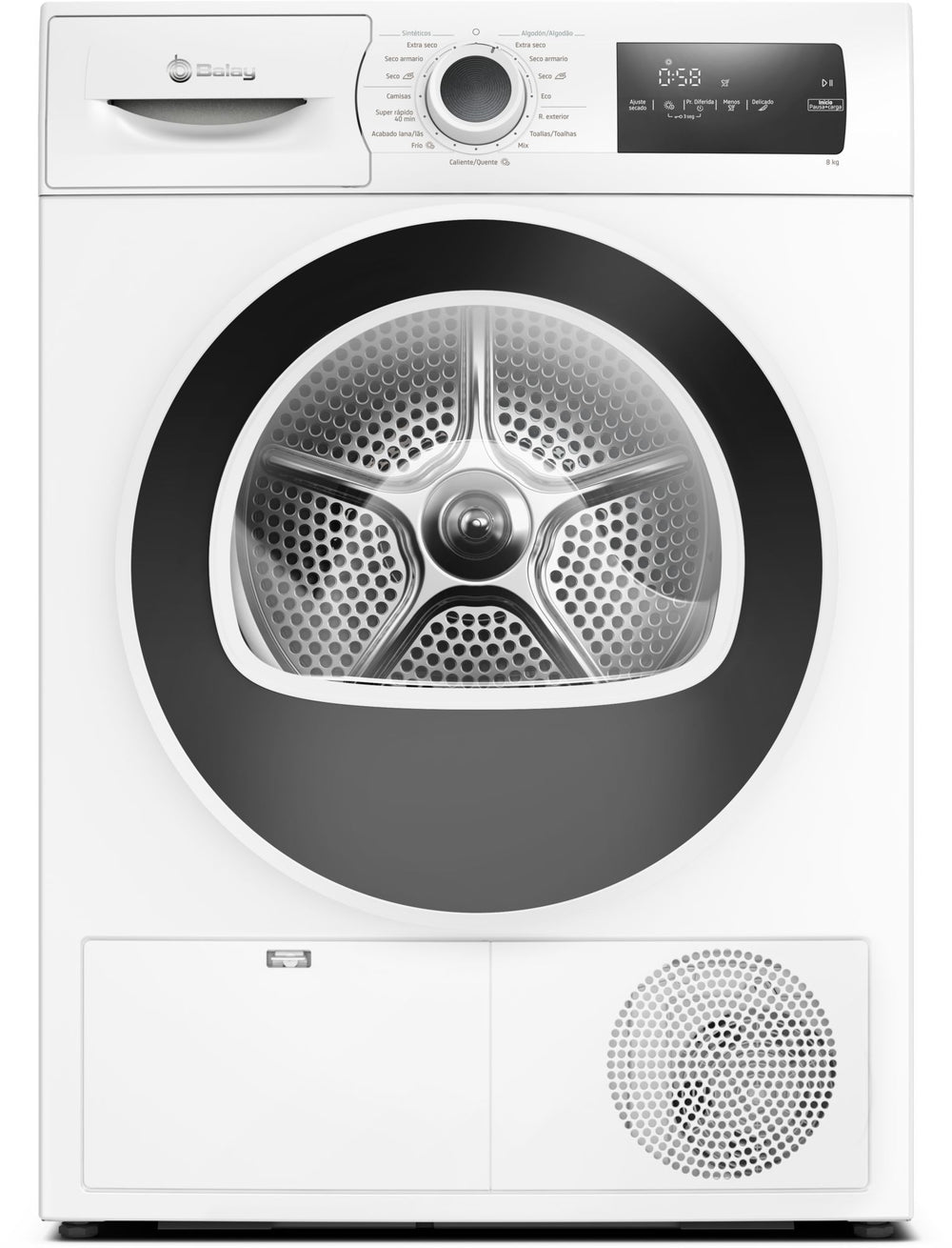 Secadora Balay 8 Kg con bomba de calor 3SB582BE