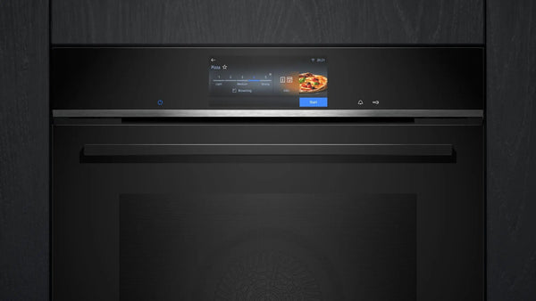Siemens HB778G9B1 iQ700 Horno pirolítico 60 cm AirFry Cristal negro Clase A+ Siemens