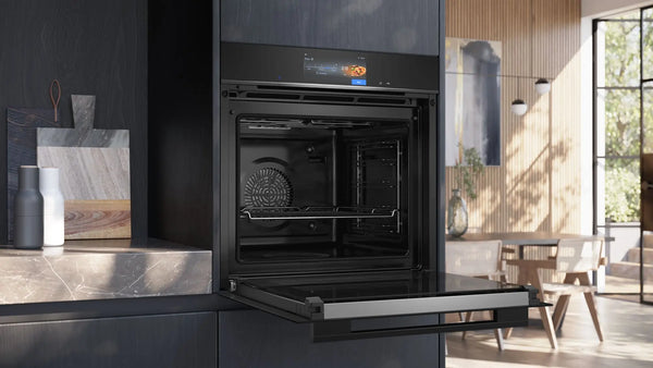 Siemens HB778G9B1 iQ700 Horno pirolítico 60 cm AirFry Cristal negro Clase A+ Siemens