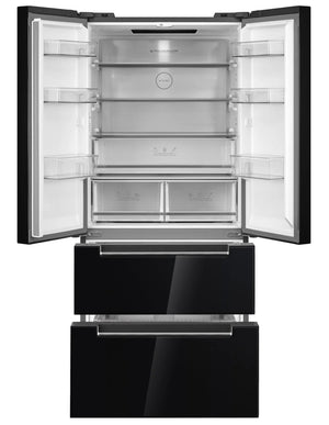 Frigorífico puerta francesa Nodor 190x84 cm cristal negro TWIN 189 TNF GDB Nodor