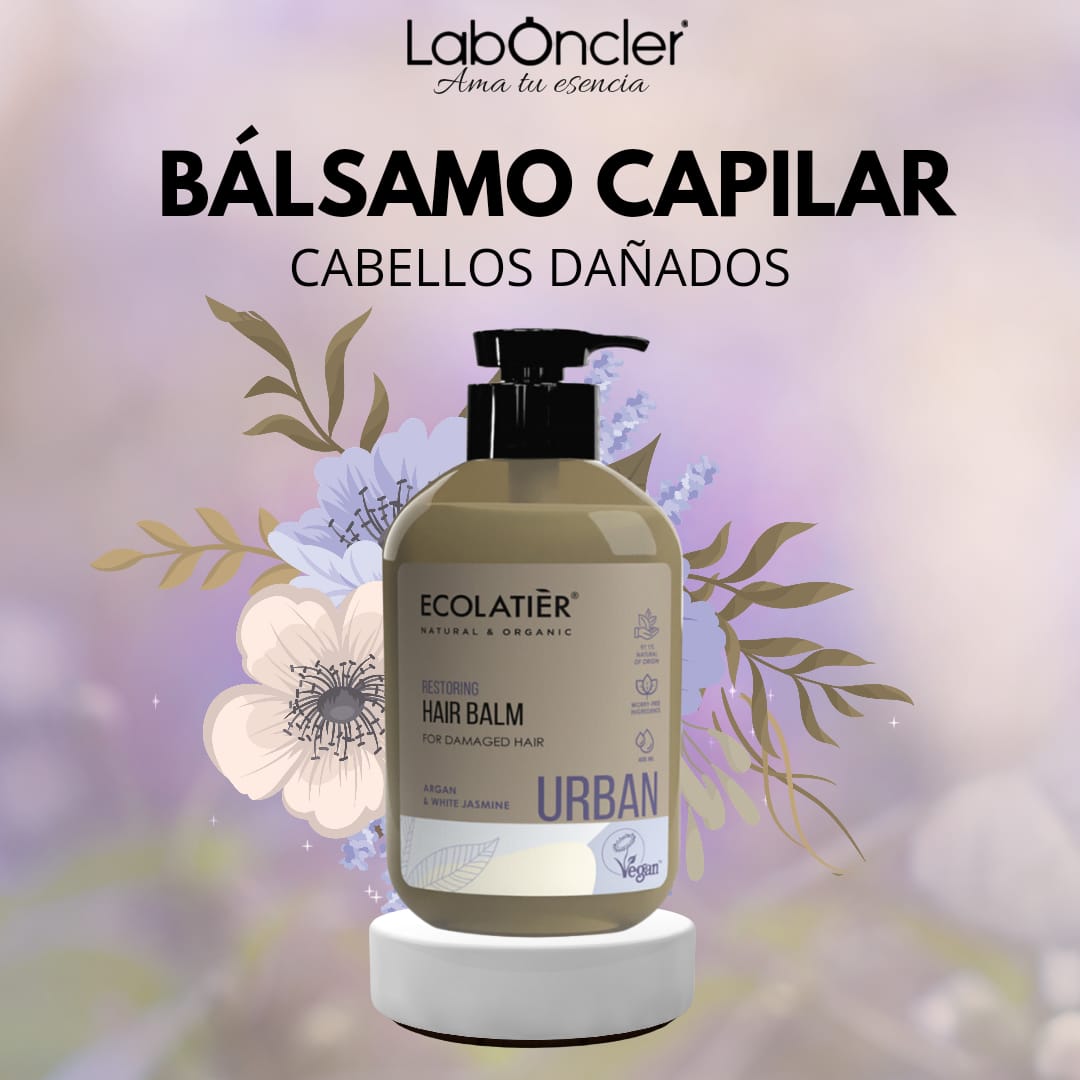 BÁLSAMO RESTAURADOR PARA CABELLO DAÑADO 400 ML. ECOLATIER