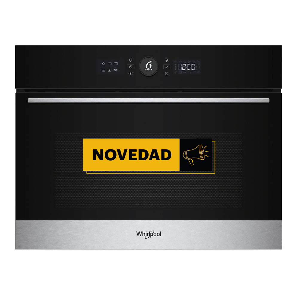 Horno Whirlpool 45cm Pirolítico 48L Inox WCC58HMSXA