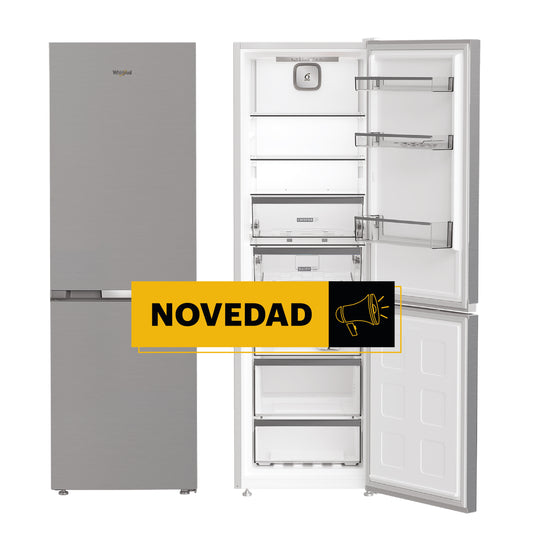 Frigorífico combi Inox 1,86m E Dual No frost Whirlpool WHK25364XP4E