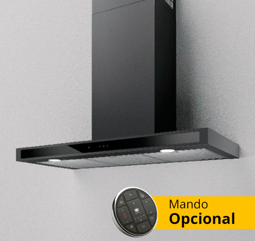 Campana Decorativa T-Invertida 60cm Negro Whirlpool MOON60BK