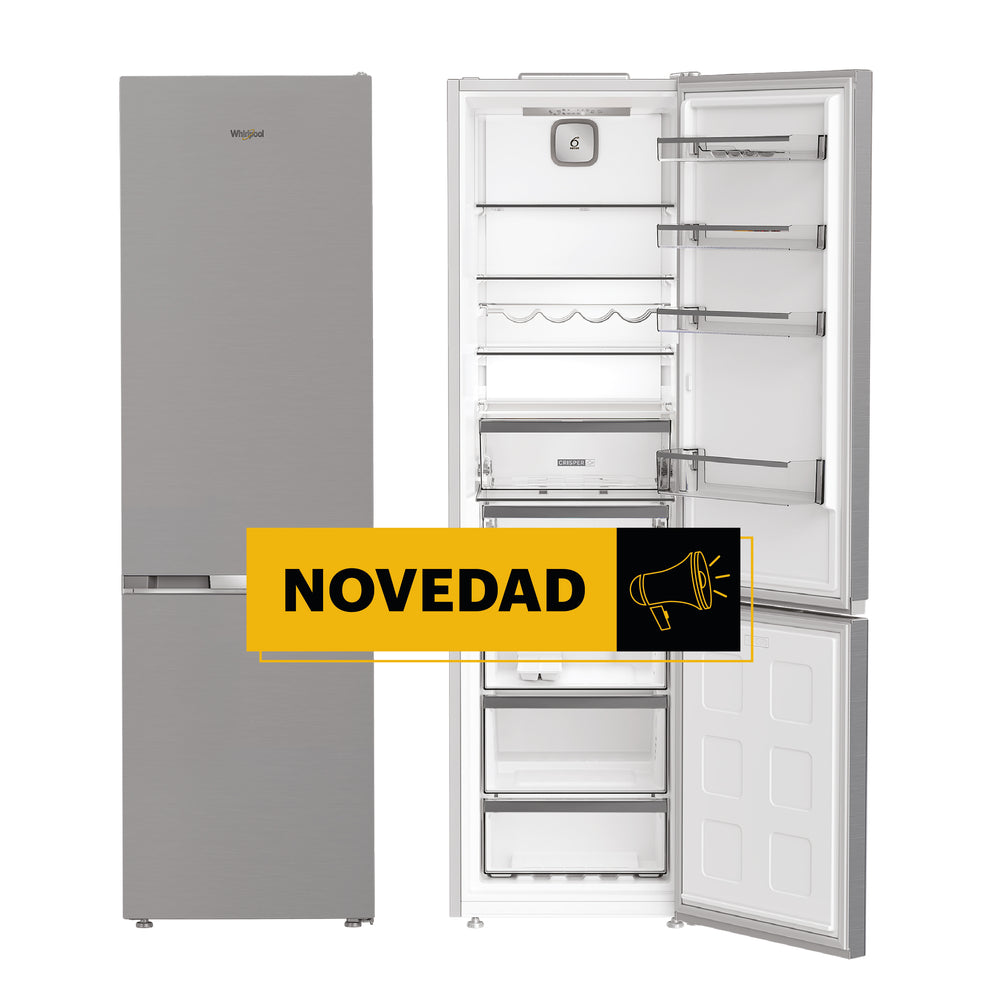 Frigorífico combi Inox 2m E Dual No frost Whirlpool WHK25404XP4E