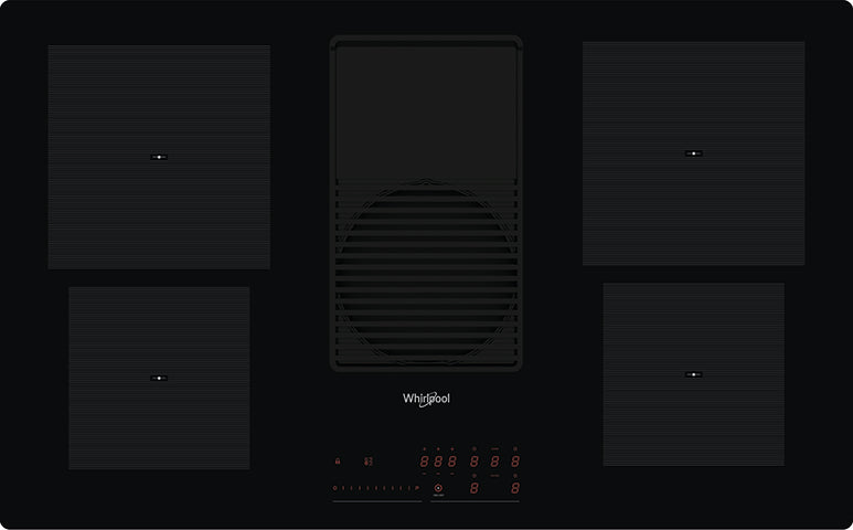 Placa Induccion con Campana 83cm Whirlpool WVH92KFKIT1