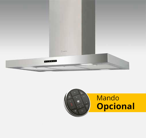 Campana Decorativa T-Invertida 60cm Inox Whirlpool FUSION60IX