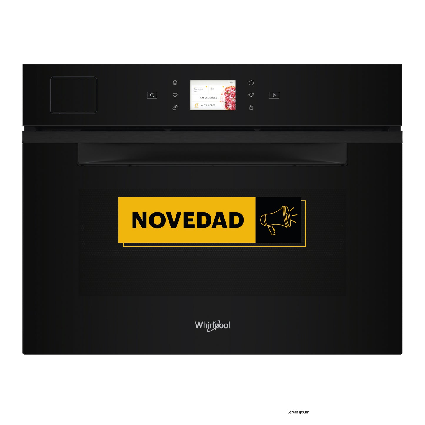 Horno Whirlpool 45cm Vapor Negro WCS11A9FHTSBA