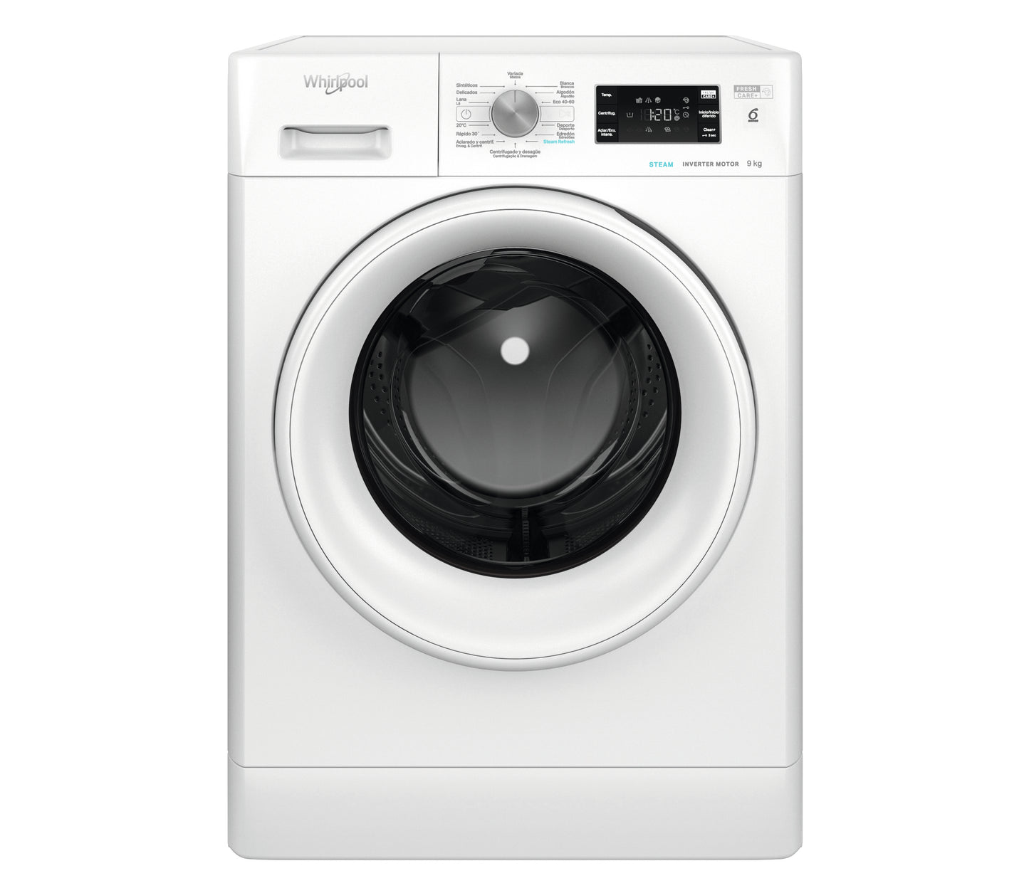 Lavadora Blanca 9kg 1200rpm A Whirlpool FFB9269WVSP