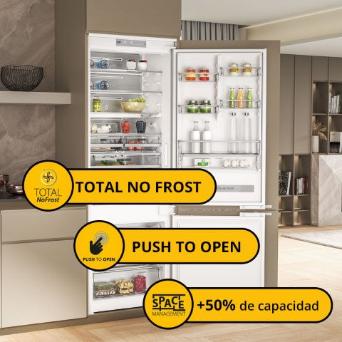 Frigorífico combinado de encastre Whirlpool WHSP70T242P