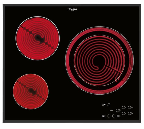 Placa Vitroceramica 3 fuegos Whirlpool AKT807BF