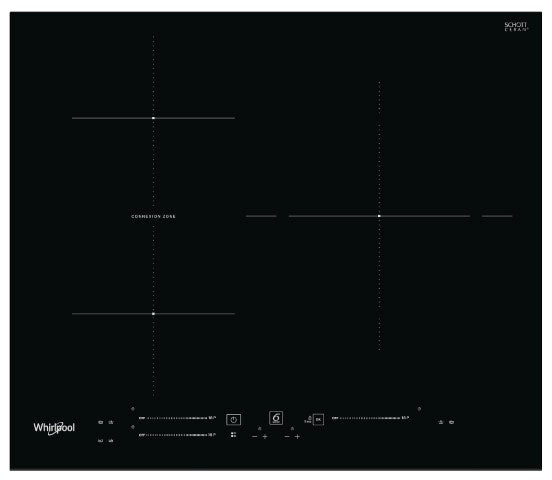 Placa Induccion 60cm fuego 30cm Whirlpool WBS4560BF