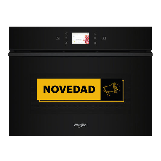 Microondas Crisp 53L negro con Tirador Whirlpool WCW9O7PHTSB