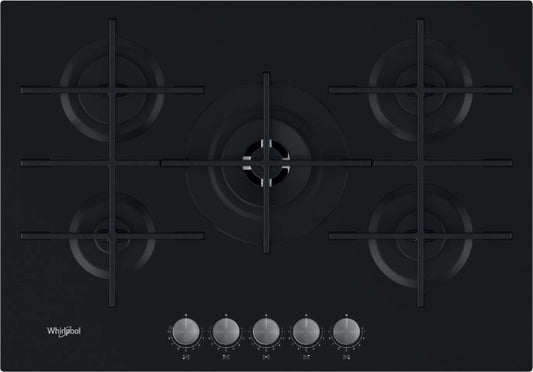 Placa Gas negro 73cm Whirlpool GOWL728NB