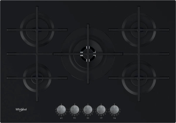 Placa Gas negro 73cm Whirlpool GOWL728NB