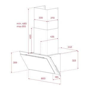 Campana de extraccion 80 cm Teka Infinity DVI 88 G1 EOS BM Teka