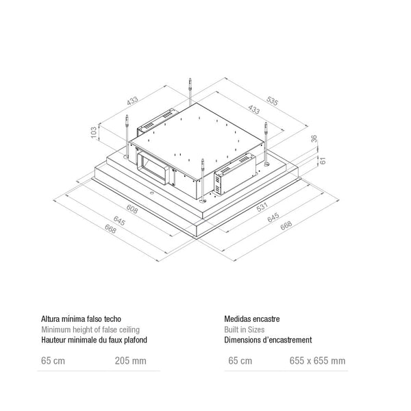 Campana de techo Pando E-201