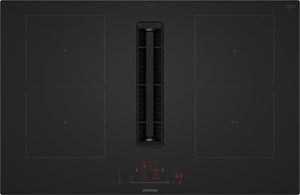 Siemens ED81AHQ26E iQ500 Placa de inducción con extractor integrado 80 cm Negro mate 2 Zonas Combi inducción