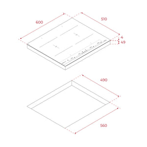Placa de inducción 60 cm  Flex Teka Infinity IBF 64 G1 112510038