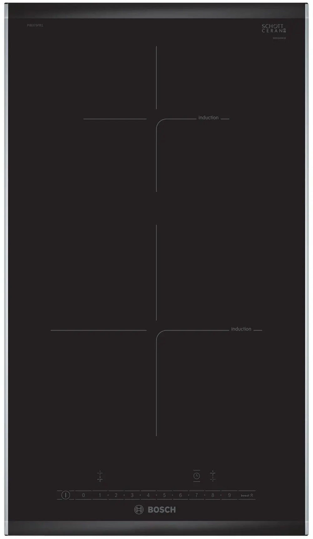 Placa de inducción 30 cm Bosch Serie 6 PIB375FB1E Bosch