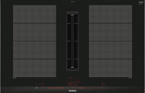 Siemens EX875LX67E iQ700 Placa de inducción con extractor integrado 80 cm 2 Zonas FlexInducción
