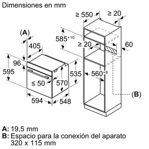 Horno Bosch HBA514ES4 Serie 4 Multifunción Clase A+