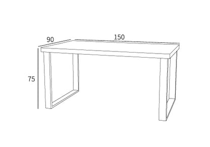 Mesa de comedor Reyna con tapa en MDF cambrian