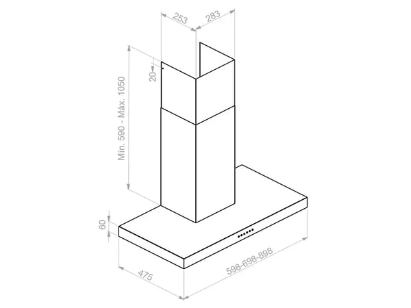 Campana de pared Pando P-823N Pando