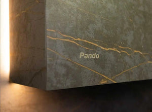 Campana decorativa de pared Pando modelo P-746 Inox + Dekton® Pando