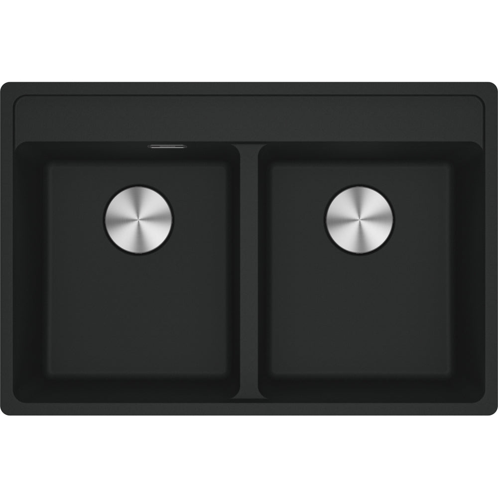 Fregadero Franke dos cubetas Maris MRG 620-35-35 TL Negro mate