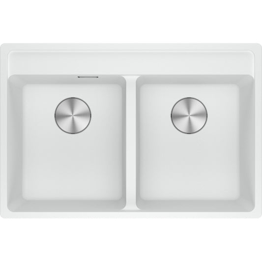 Fregadero Franke dos cubetas  Maris MRG 620-35-35 TL Blanco polar