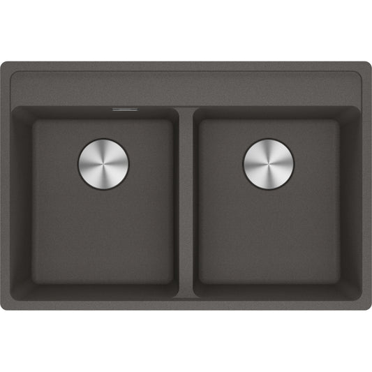 Fregadero Franke dos cubetas Maris MRG 620-35-35 TL Gris pizarra
