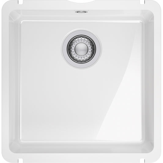 Fregadero Franke cerámica Kubus KXK 110-41 Blanco Brillante