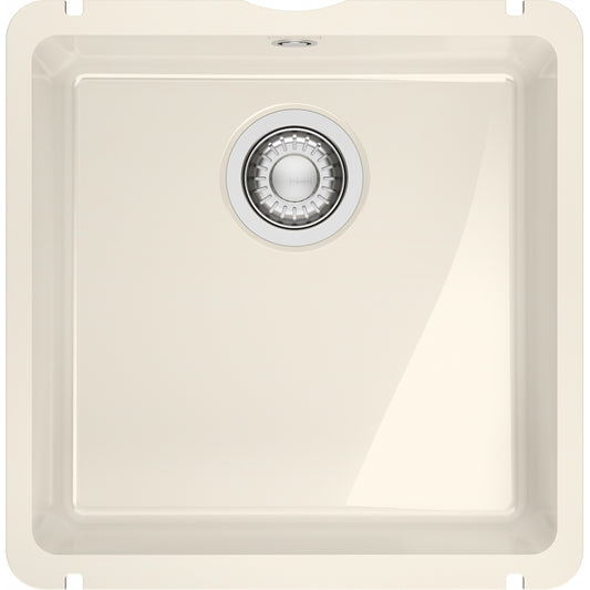 Fregadero Franke cerámica Kubus KXK 110-41 Vainilla Brillante