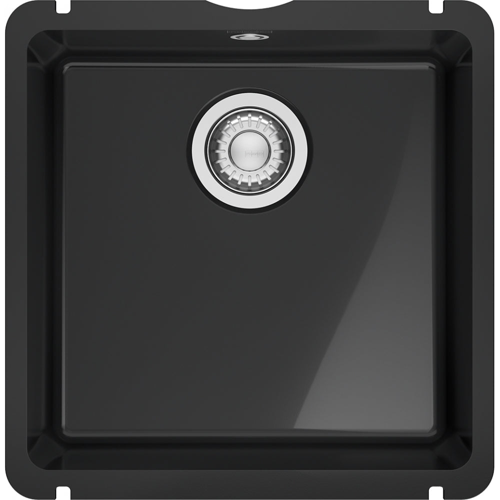 Fregadero Franke cerámica Kubus KXK 110-41 Onyx Brillante