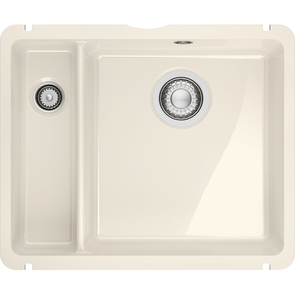 Fregadero Franke cerámica Kubus KXK 160-37-12 Vainilla Brillante