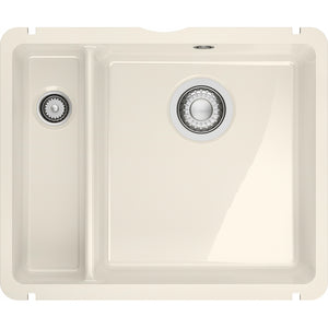 Fregadero Franke cerámica Kubus KXK 160-37-12 Vainilla Brillante