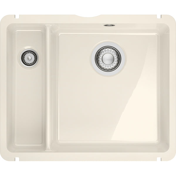 Fregadero Franke cerámica Kubus KXK 160-37-12 Vainilla Brillante