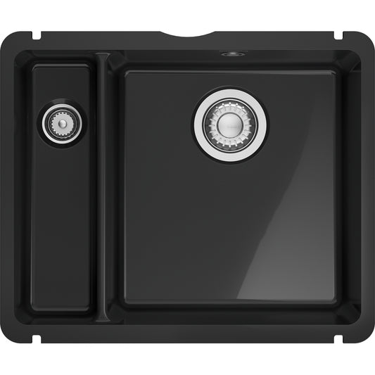 Fregadero Franke cerámica Kubus KXK 160-37-12 Onyx Brillante