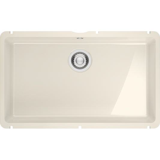 Fregadero Franke cerámica Kubus KXK 110-71 Vainilla Brillante
