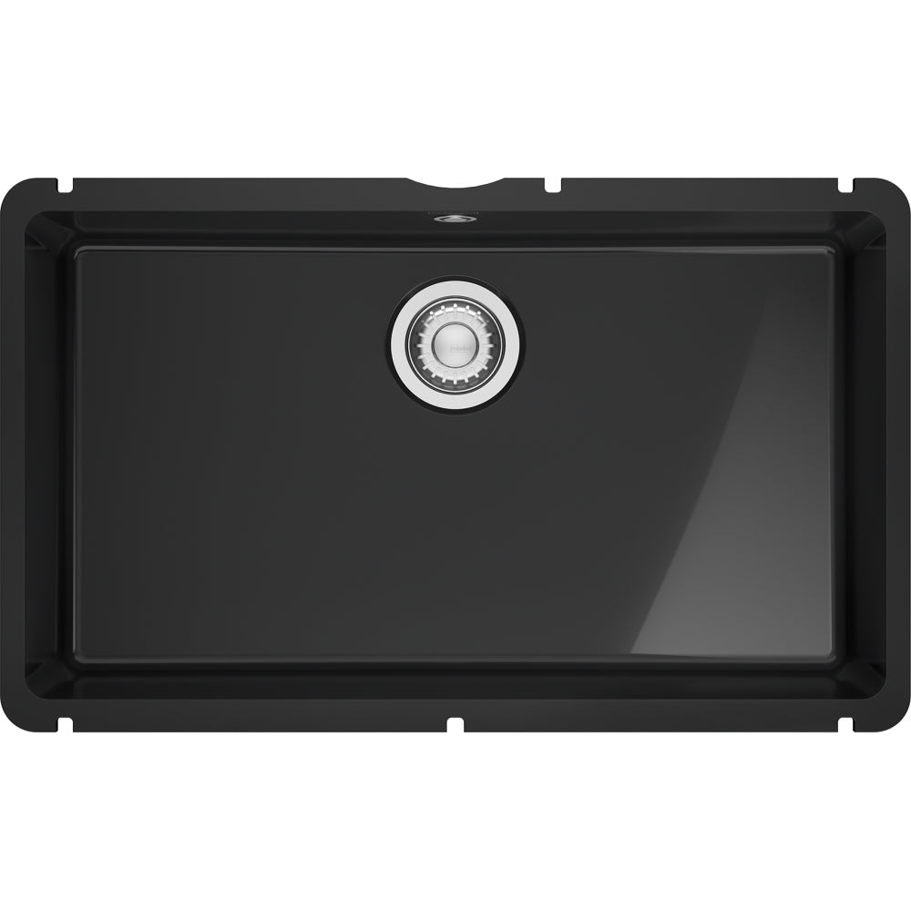 Fregadero Franke cerámica Kubus KXK 110-71 Onyx Brillante