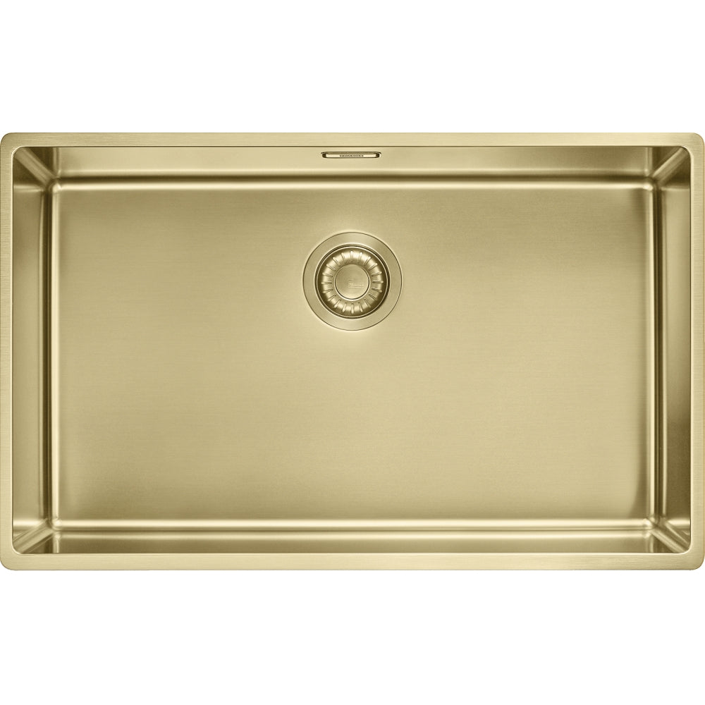 Fregadero Franke Mythos  Masterpiece BXM 210/110-68 + válvula automática + vejilla de soporte oro