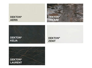 Campana decorativa de pared Pando modelo P-746 Inox + Dekton® Pando