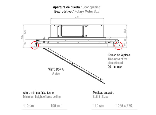 Campana de techo Pando E-217