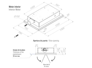 Campana de techo Pando E-237
