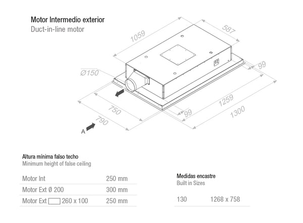 Campana de techo Pando E-237