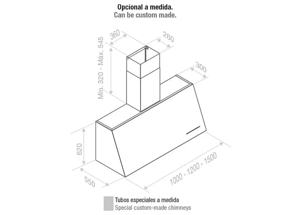 Campana de pared Pando P-2000 Pando