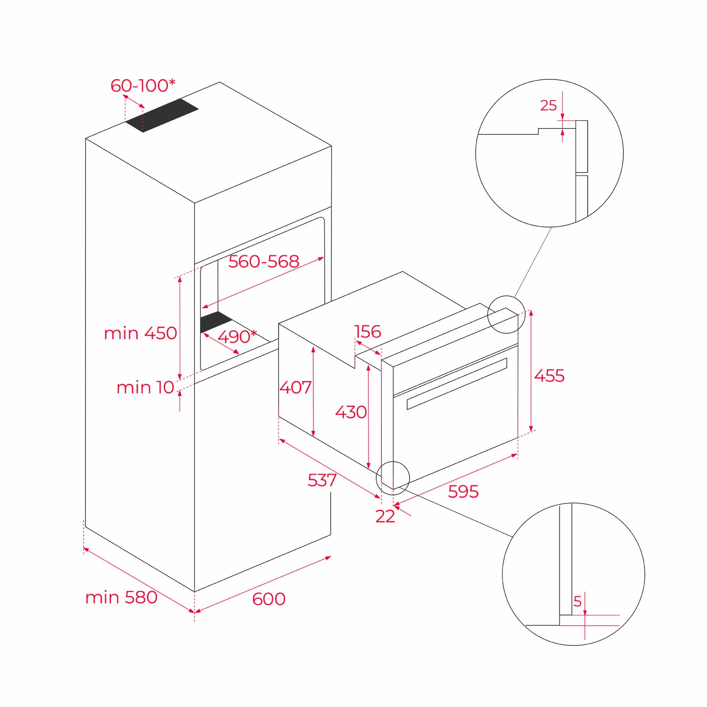 Horno multifunción compacto Teka Infinity Hidrolítico HLC 84 G1C BM