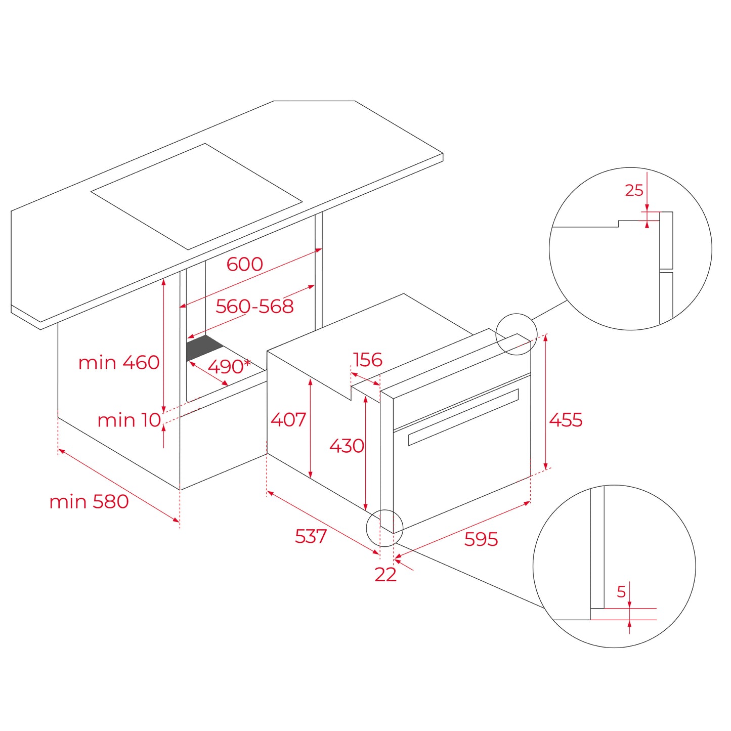Horno multifunción compacto Teka Infinity Hidrolítico HLC 84 G1C BM