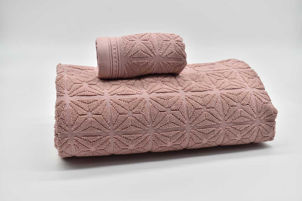 JUEGO DE 3 TOALLAS T1662C ROSA VIDAL HOME